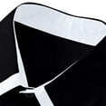 thumbnail image 3 of LNWUY Men's Dress Shirts Long Sleeve Stretch Wrinkle Free Slim Fit Wedding Formal Flip Collar Button Down Shirt with Pocket Black XXL, 3 of 5