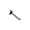 Black, variant on Azar Displays 800004-C Clear 4" Lexan Hook: 0.287" Diameter, 50-Pack