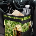 thumbnail image 6 of Saint Patrick's Day Foldable Car Garbage Can with Lid, Leak-Proof Mini Trash Can, Hanging Storage Bag for Car, 6 of 6