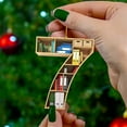 thumbnail image 4 of SouMaox Acrylic Book Ornament, Double Sided Sublimation Print, Lightweight Librarian Decor, Hanging Tree Charm for Personal Library Display, 4 of 9