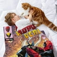 thumbnail image 2 of Deadpool y Wolverine anti-pilling, suave, ligera, esponjosa y acogedora de lujo para hogar y cocina – Perfecta para niños y adultos, 100 x 150 cm, 2 of 6