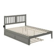thumbnail image 3 of AFI Tahoe 14" Queen Wood Platform Bed Frame with Twin-XL Trundle, Grey, 3 of 7