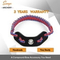 thumbnail image 2 of SUNYA Archery Bow Wrist Sling, 550 Paracord Strap Comfortable on Hand.Fit Bow Stabilizer. Full Grain Leather Yoke with Brass Accessories. Mutiple Camo Loop Colors, 2 of 9