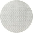 thumbnail image 1 of Ahgly Company Indoor Round Mid-Century Modern Pale Silver Gray Solid Area Rugs, 3' Round, 1 of 6