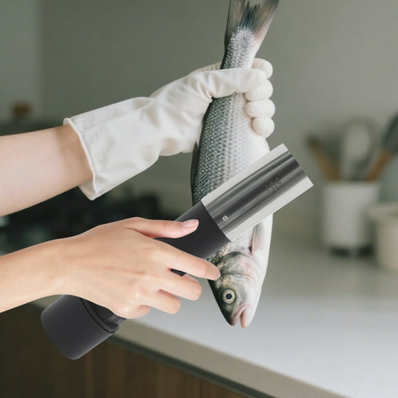 125W Electric Fish Scale Remover Electric Fish Scaler with Rechargeable Battery 5*29.5cm