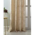 thumbnail image 2 of Bleeker Metallic Faux Silk 54 x 84 in. Grommet Single Curtain Panel in Beige, 2 of 7