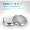 Tenergy CR2016 Battery, CR2016 3V Lithium Battery Watches, Key Fobs