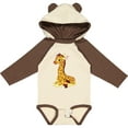 thumbnail image 3 of Inktastic Giraffe Boys or Girls Long Sleeve Baby Bodysuit, 3 of 5