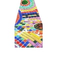 thumbnail image 4 of MKHERT Color Ceramic Texture Table Runner for Kitchen Wedding Party Home Decor 14x72 inch, 4 of 4