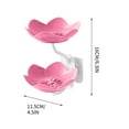 thumbnail image 2 of Soap Dish Holder for Shower Double Layer Suction Cup Wall Mounted NO-Drilling Self Draining Removable Waterproof Strong Suction Bar Soap Sponge Holder for Shower Bathroom Bathtub Kitchen (Pink), 2 of 6
