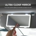 thumbnail image 3 of Car Sun Visor LED Vanity Mirror with Light 3 Brightness Adjustment Makeup Mirror Car Accessories Plate Mirror Dimmable Touchscr, 3 of 7