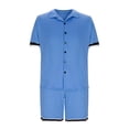 thumbnail image 5 of YLSDY Mens Summer Casual Button Down Shirt and Shorts Set Short Sleeve 2 Piece Outfits Fashion Athletic Tracksuit Sweatsuit Light Blue 6, 5 of 6