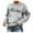 Gray, variant on Pntutb Womens Casual Long Sleeve Print Ladies Sweatshirts Thin Velvet Tops Gray XXL