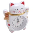 thumbnail image 1 of Lindo Reloj Despertador De Gato De La Suerte De Dibujos Animados Preciso Para El Hogar, La Oficina, La Cocina Con Buena Fortuna Y Prosperidad, Reloj De Escritorio Portátil, 1 of 7