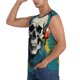 thumbnail image 3 of Fotbe Modern Hip-Hop Skull Men's Camiseta sin Mangas Estampada para Hombres, Playera Casual para Gimnasio, Entrenamiento, Playa-Large, 3 of 7