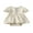 Beige, variante sur Xingqing Barboteuse pour Bébé Filles Robe Vêtements d'Été Manches Courtes Bouton Volant Combinaison Body