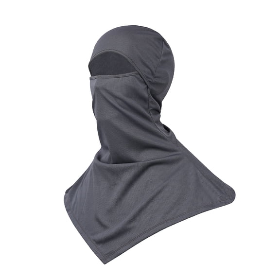 TOPTIE Balaclava for Men Women, Sun Protection Long Neck Covers, Full Face Mask for Cycling, Fishing, Helmet Liner-Gray