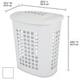 thumbnail image 3 of Sterilite 2.3 Bushel LiftTop Laundry Hampers, White, 2 Pack, 3 of 8