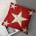 thumbnail image 7 of nygtbtfer 12” x 12” American Flag Stars Short Plush Decorative Pillow Case, Hidden Zipper (2 Count), 7 of 7