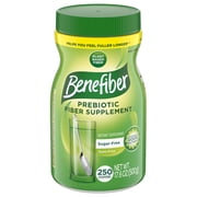 Benefiber Daily Prebiotic Glp-1 Friendly Fiber Supplement Powder, Unflavored - 250 Teaspoons (17.6 Ounces)