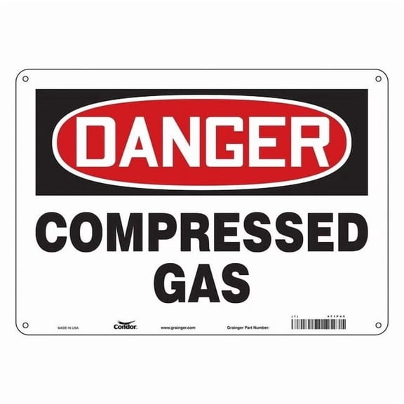 Condor Safety Sign,10 inx14 in,Aluminum 471P45