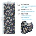 thumbnail image 2 of Navy Floral Skull Pattern Hot Yoga Mat Towel Non Slip for Hot Yoga - Quick-Drying Yoga Mat Cover with 4 Corner Pockets with Travel Bag - Hot Yoga Towel Non Slip 74"x26", 2 of 6
