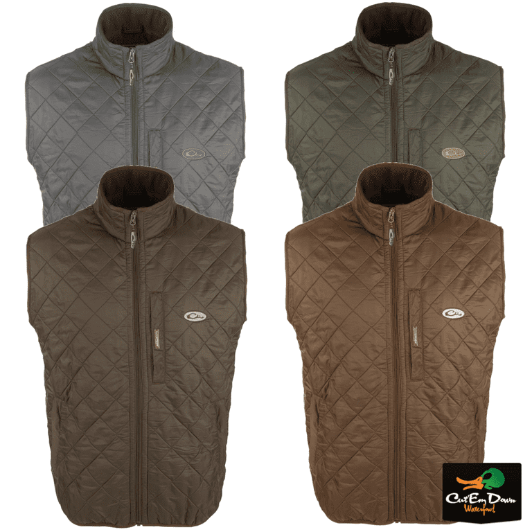 DRAKE WATERFOWL DELTA QUILTED FLEECE LINED VEST Walmart