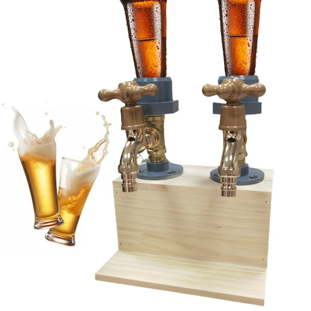 Beer Dispenser Liquor Whiskey Wood Dispenser Beverage Faucet for Home