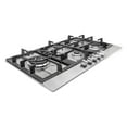 thumbnail image 6 of 30 in. Gas Cooktop in Stainless Steel with 5 Sealed Brass Burners, 6 of 7