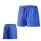 thumbnail image 4 of Pantalones Cortos de Cintura Elástica para Hombre Color Sólido Fitness Correr Entrenamiento Lacing Double Shorts Atléticos, 4 of 9
