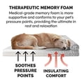 thumbnail image 4 of Furhaven Cama para Perros de Espuma viscoelástica para Perros medianos y pequeños con Refuerzos extraíbles y Funda Lavable, para Perros de hasta 35 Libras - Sofá Decorativo Tejido de Felpa y Kilim del, 4 of 5