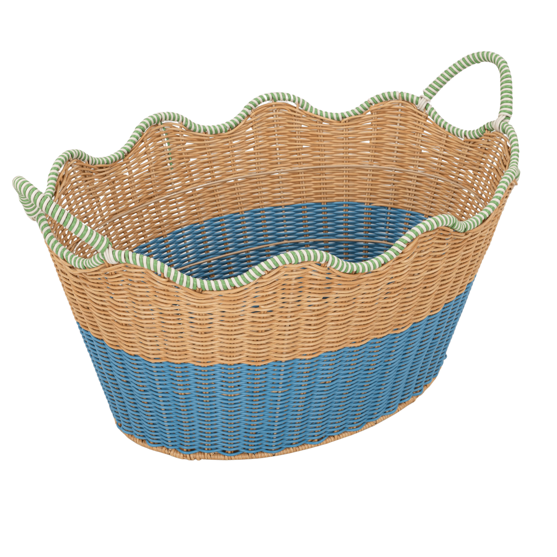 Beautiful Two-Tone Rattan Drink Basket by Drew Barrymore