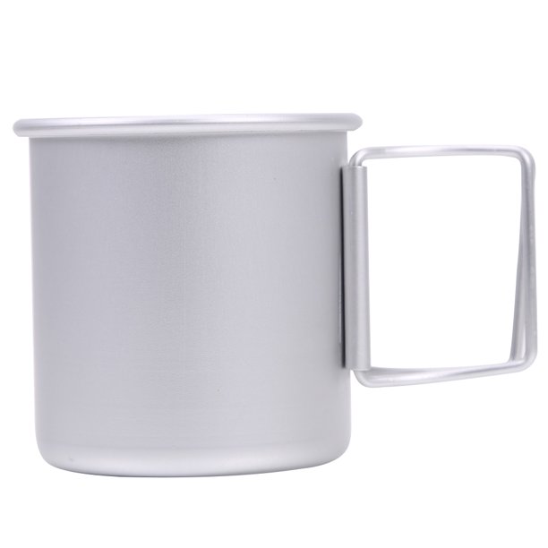 Copa Plegable Camping Taza de té de café plegable portátil Taza de bebida de agua para acampar de viaje (plata) Tmvgtek Para Estrenar