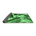thumbnail image 2 of Ahgly Company Indoor Square Abstract Emerald Green Modern Area Rugs, 7' Square, 2 of 4