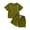 Z-Army Green-A, variant on Boys' Clothing Sets Color Block Striped Crewneck Short Sleeve Tshirt + Solid Color Shorts with Pocket 2pcs Outfits 3 Year Old Boy Gift Elastic Waist Summer Set for School Daily