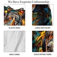 thumbnail image 4 of luoweisi Men's Beach Shorts Quick Dry Swim Trunks with Mesh Lining Abstract Rhinoceros S, 4 of 5
