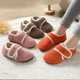 thumbnail image 5 of Vedolay Women's Shoe 2023 Soft Plush Cozy Indoor Outdoor Slippers Coffee,37, 5 of 5