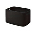 thumbnail image 2 of MMJ Woven Storage Basket Cotton Linen Multipurpose Bin for Toys Snacks Books Dirty Clothes 14.57x9.84x8.66in Black White, 2 of 6