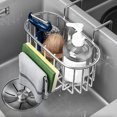 thumbnail image 4 of PEACNNG Stainless Steel Over-the-Sink Dish Rack - Perfect for Kitchen Organization  Holds Brushes  Soap  and Sponges, 4 of 7