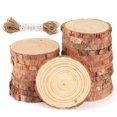 thumbnail image 1 of Wood Slices ilauke, 30 unidades, 8-9 cm, con hilo de yute, 1 of 9