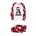 thumbnail image 1 of RXMEKW Christmas Plaid Print Long-Sleeve Top And Pants Set For Family Matching Pajamas In Red, 1 of 2