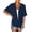 Navy, variant on HCYSFG Womens Side Slit Cardigan Open Front Short Sleeve With Pockets Lightweight Duster Loose Fit Casual Summer Travel Layering Cover Up