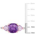 thumbnail image 2 of Everly Women's Amethyst Rose Gold Plated Ring, 2 of 6