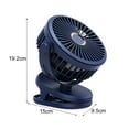 thumbnail image 4 of Leadrop 10000mAh Clip Fan 4 Speeds Hands Free USB Powered Low Noise Chargeable Desktop Fan Dorm Supplies, 4 of 11