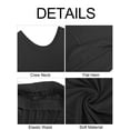 thumbnail image 2 of Hanerdun Women Pajama Pjs Set Female Sleeveless 2PCS Loungewear Homewear Gray 2XL, 2 of 5