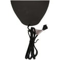 thumbnail image 4 of Cosmoliving by Cosmopolitan Ceramic Modern Bottle Shaped Table Lamp 15"W x 26"H, with Black Matte Body Finish and Muted Beige Lamp Shade, 4 of 7