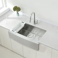 thumbnail image 5 of Zuhne Prato 33 Stainless Steel Deep Basin Farmhouse Sink with Apron Front, 5 of 10