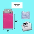 thumbnail image 3 of MMBM Pink Poly Mailers 9" x 12" 2 Mil Tear-Proof Shipping Pouches with Peel and Seal Adhesive Strip 1000 Pack, 3 of 8