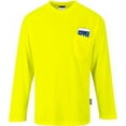 thumbnail image 2 of Portwest S579 Long Sleeve Pocket T-Shirt-Orange-L, 2 of 2