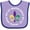 Lavender and Purple, variant on Inktastic My 1st Mardi Gras Fleur De Lis Party Boys or Girls Baby Bib